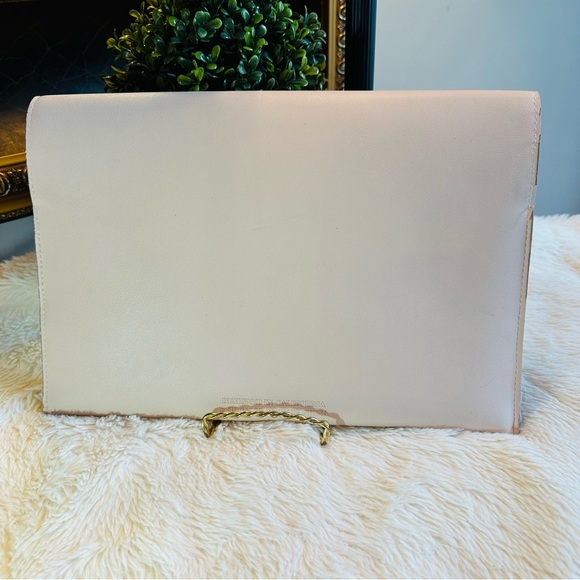 🎀 GLASS LADDER & CO. SOFT PINK VEGAN LEATHER PORTFOLIO OFFICE BAG 💼  FAIR - Picture 2 of 9